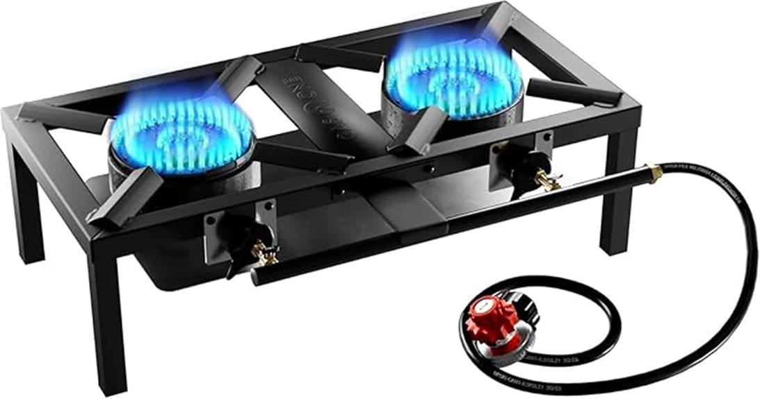 high output double propane burner